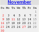 Events Calender November 2008 New York City