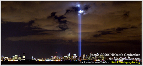Sept 11 memorial Tribute in Light New York City