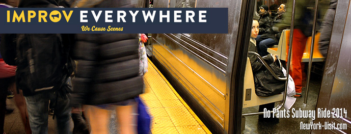 No Pants Subway Ride 2014 New York City